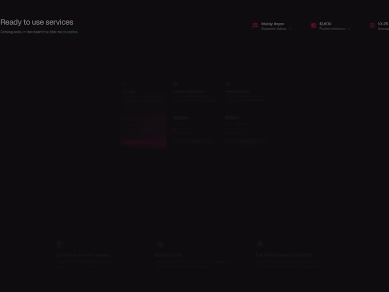 Cover image for Pricing Section. Showcase animated with Jitter