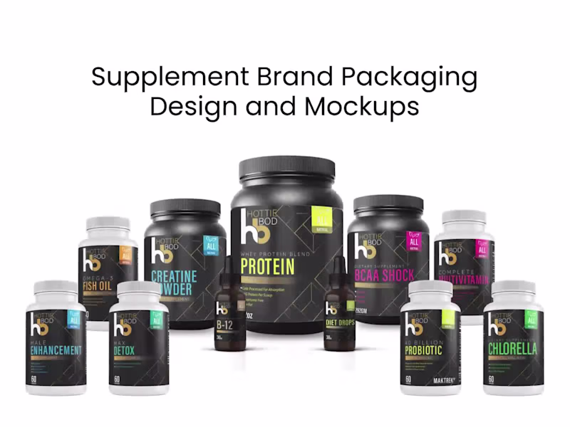 Cover image for Supplement Brand Packaging Design and