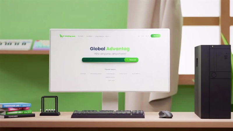 Cover image for Remoting work Platform 3D Motion graphics Explainer Video