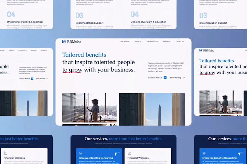 Cover image for Employee Benefits Service Provider Website Design