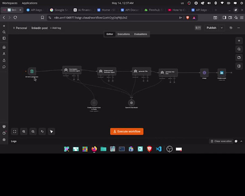 Cover image for LinkedIn Post Automation with n8n