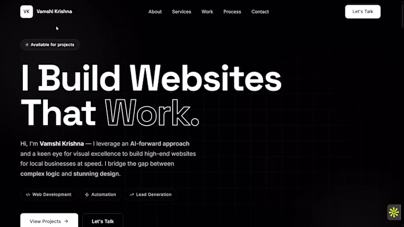 Cover image for My own portfolio Website which