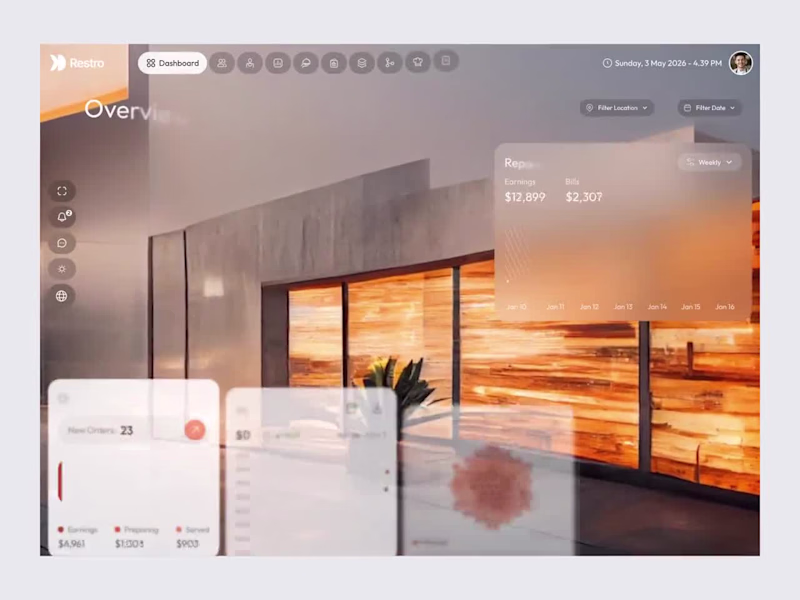 Cover image for Designed a modern Restaurant Management