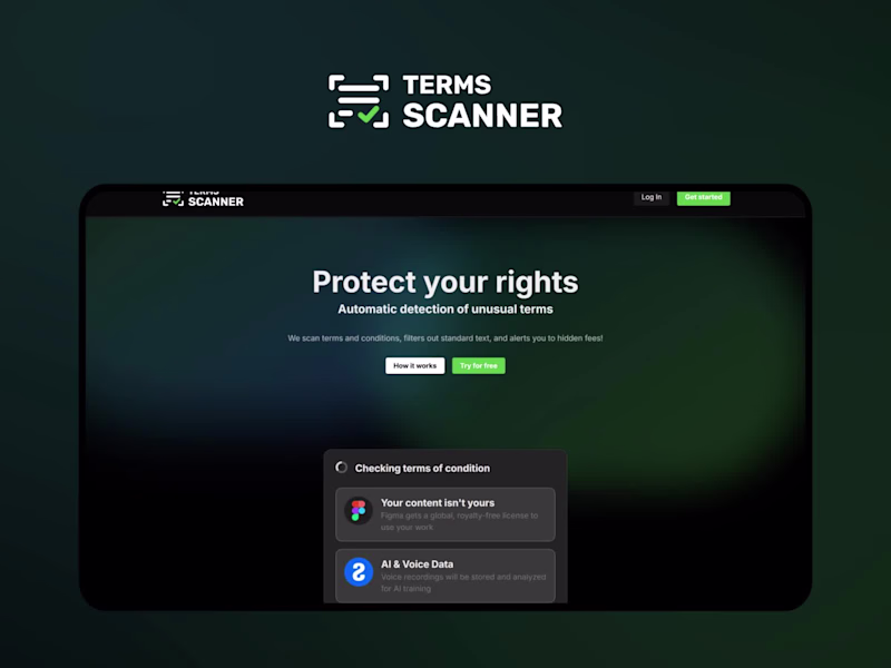 Cover image for TermsScanner Web Platform & Chrome Extension Development