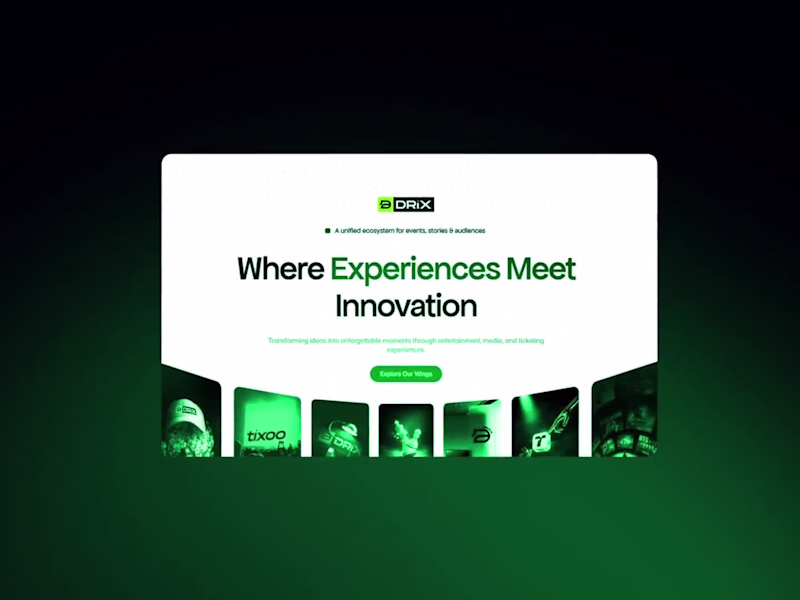 Cover image for Framer Website Design and Development For Drix Entertainment