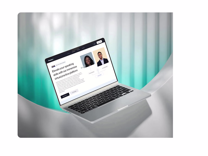 Cover image for Website Design & UX Design- Engage X AI SaaS Project