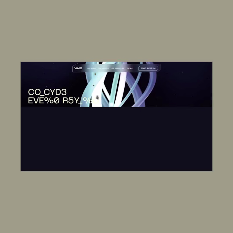 Cover image for Vine Webflow Website | Blockchain | Micro Interactions