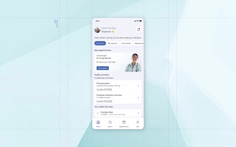 Cover image for 🩺 Clinician Connect – Mobile app UX/UI How can we make it e...