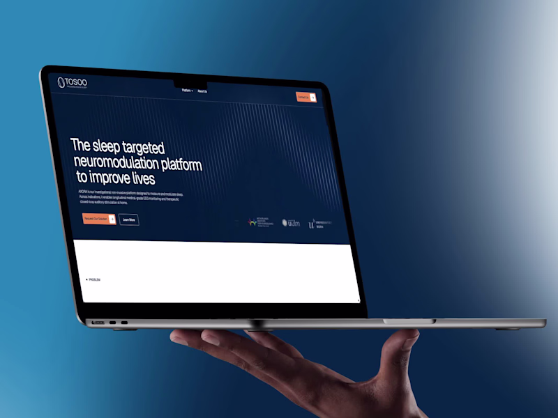 Cover image for TOSOO — MedTech Web Design & Webflow Development