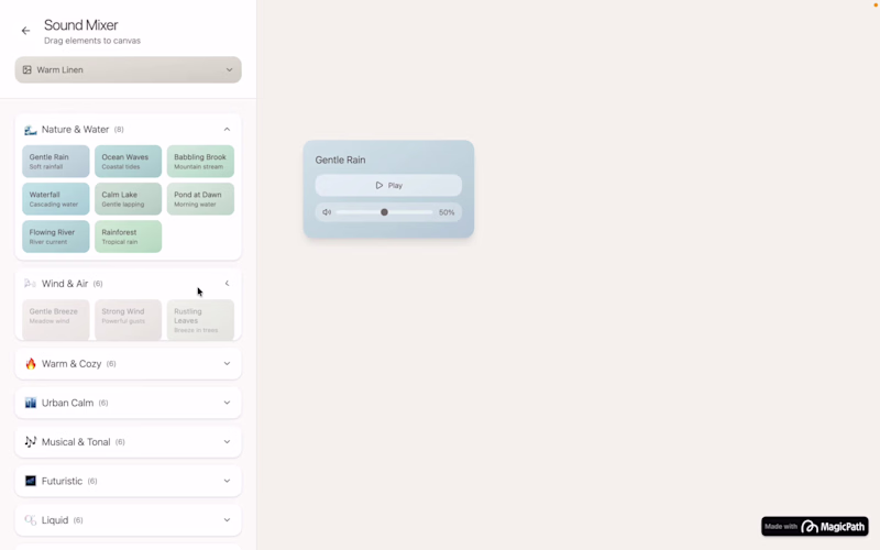 Cover image for I built a tool using MagicPath.ai that allows users to mix a...