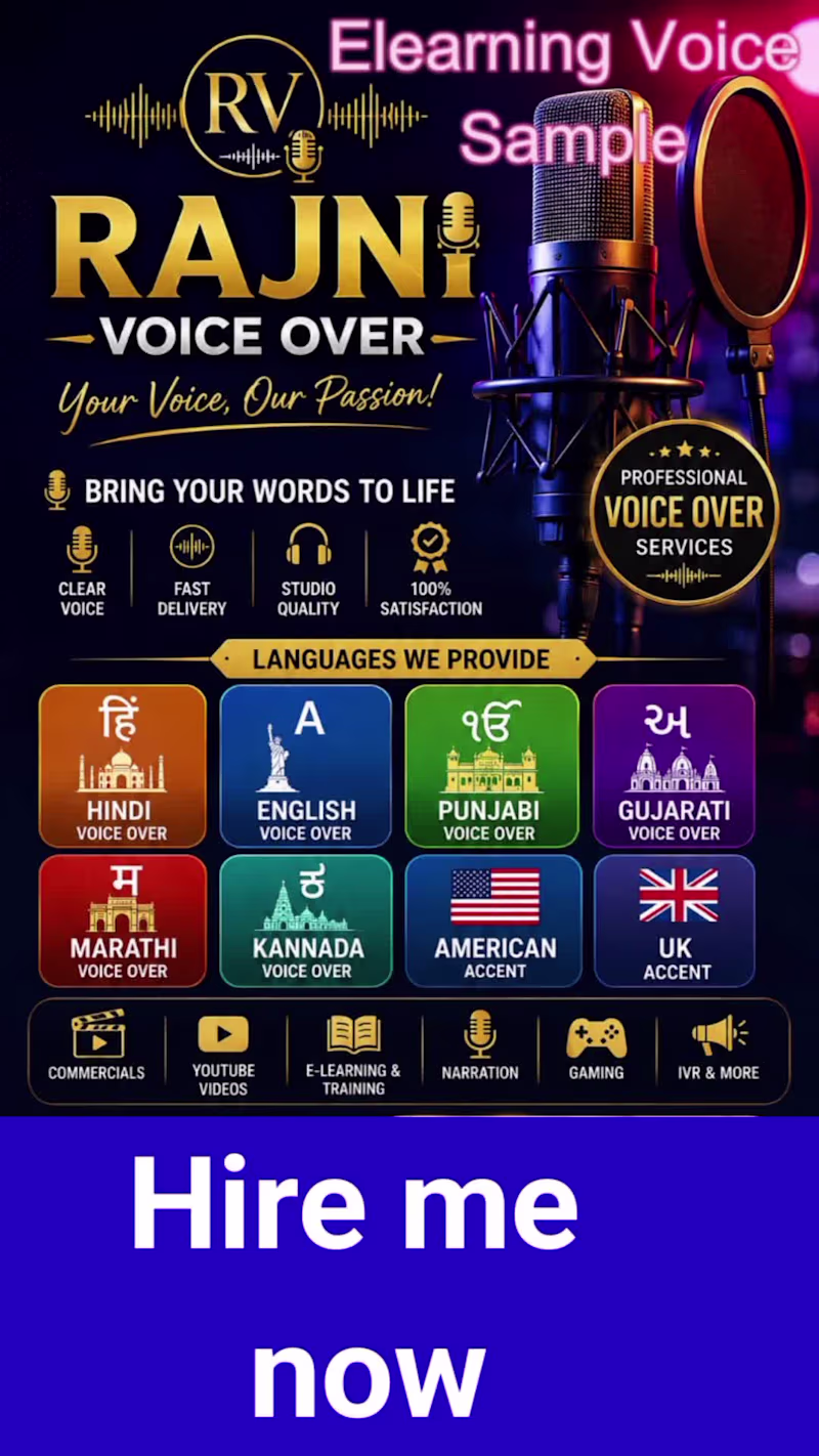 Cover image for E-learning voice over | Female