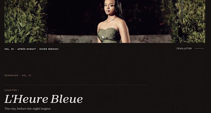 Cover image for MINUIT, a Digital Fashion Magazine Built to Be Read Slowly