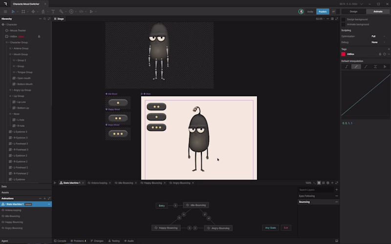 Cover image for An interactive character built in