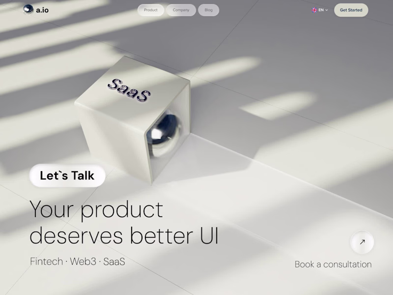 Cover image for Interactive 3D SaaS Landing Page