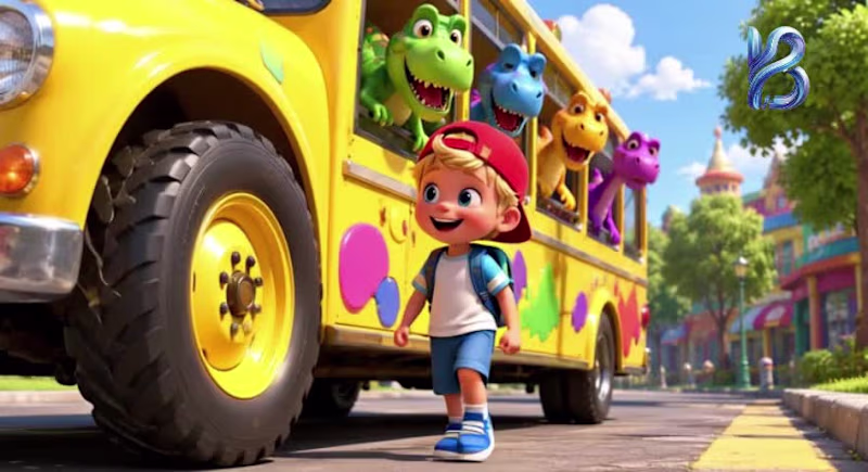 Cover image for Dino on the Bus -
