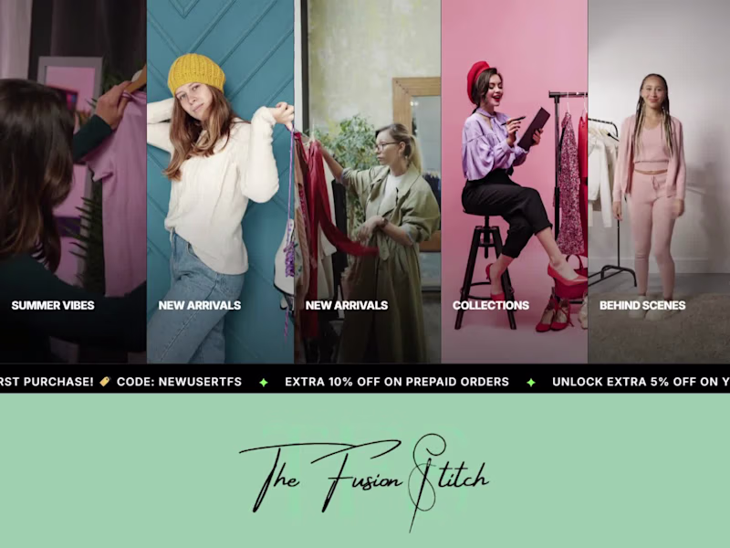 Cover image for The Fusion Stitch – Custom Fashion E-commerce Platform