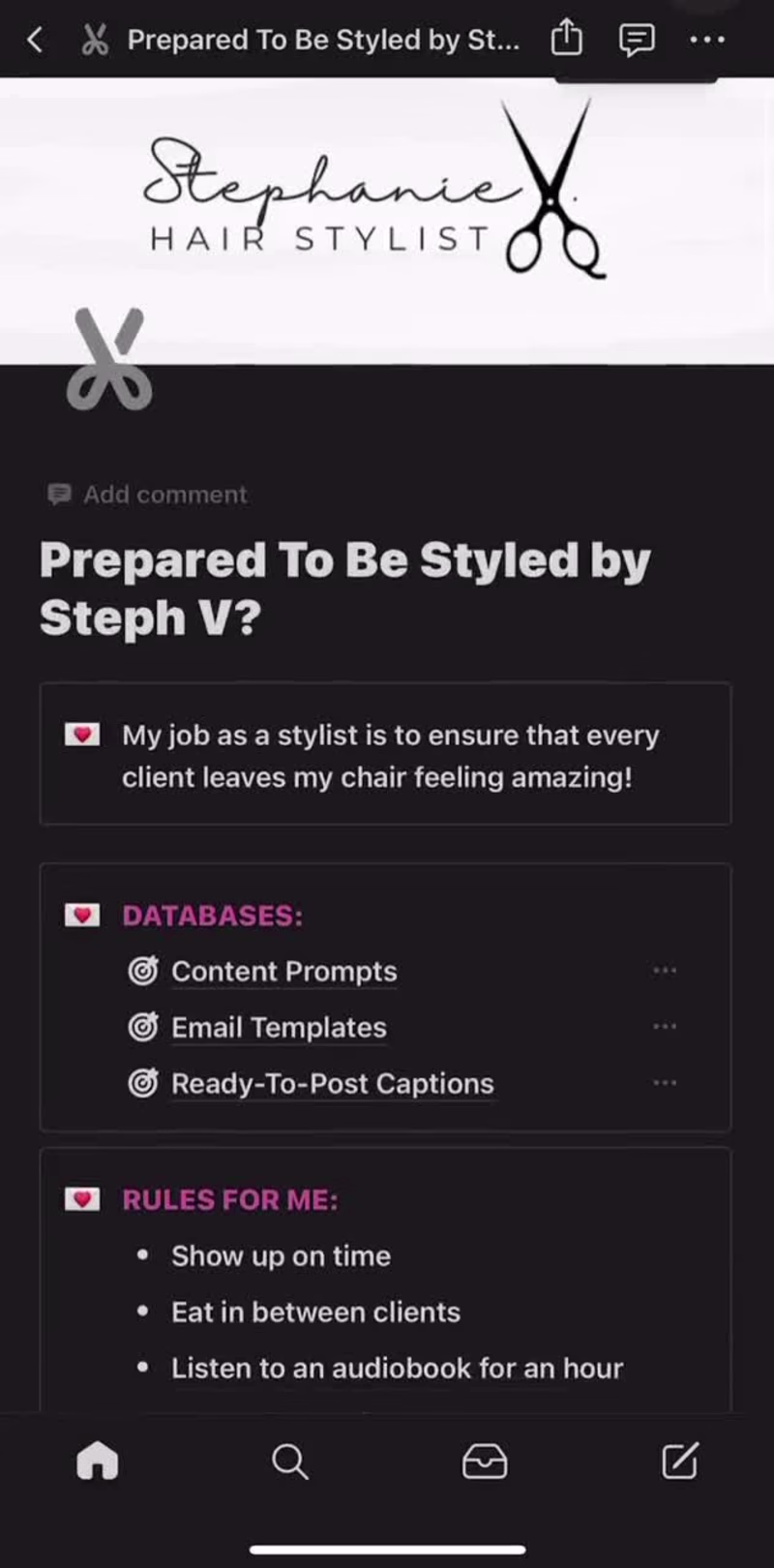 Cover image for Branded Notion For StyledbyStephV