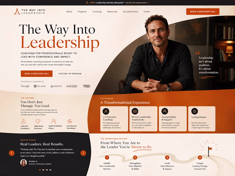 Cover image for The Way Into Leadership Kajabi Platform Design