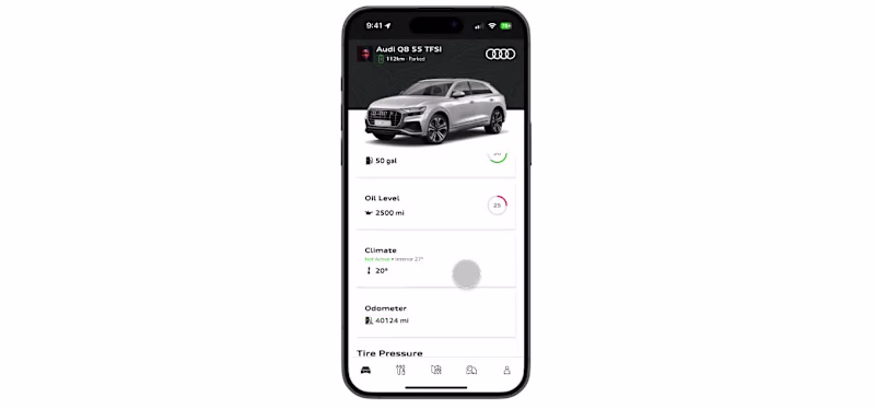 Cover image for  MyAudi App Redesign | Mobile App Design