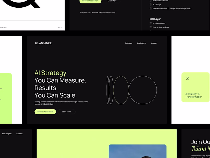 Cover image for A complete brand and digital presence for Quantance. From st...