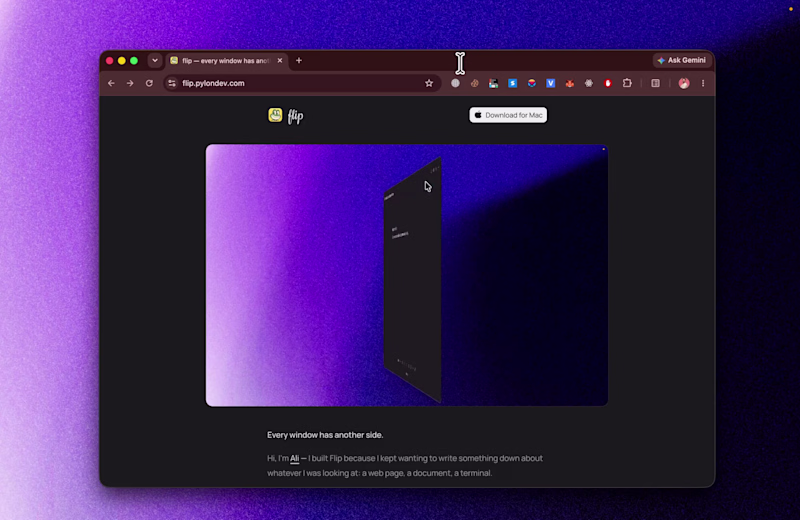 Cover image for Built a little Mac app