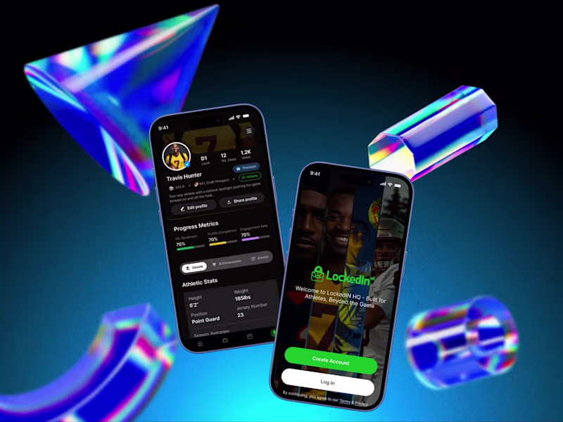 Cover image for LockedIn HQ Mobile App Design (Figma) & Development