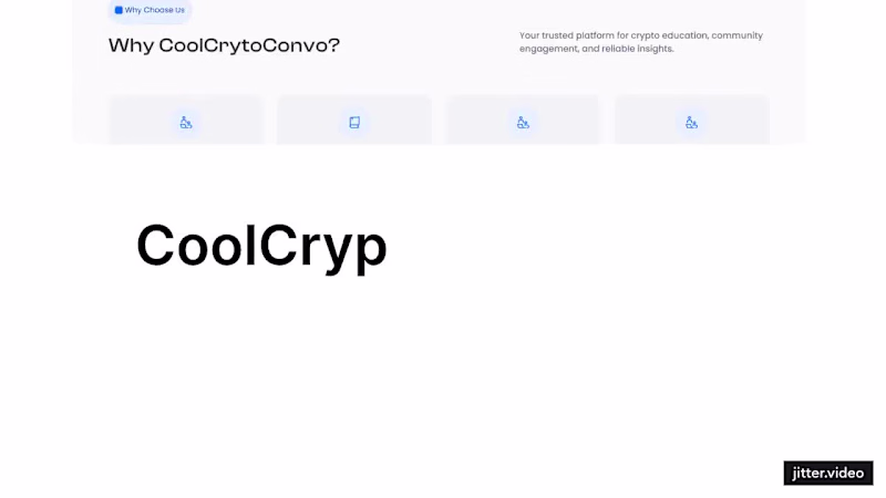 Cover image for CryptoConvo Website Design