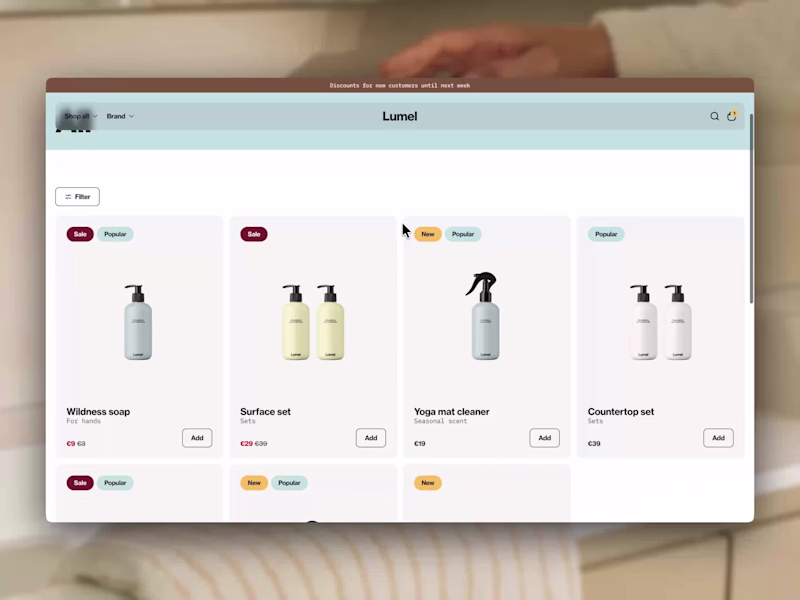Cover image for Lumel – a Framer eCommerce