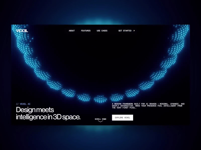 Cover image for VEXEL — 3D AI Website