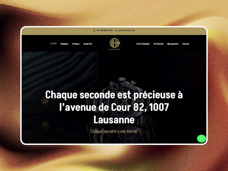Cover image for Wordpress Elementor website - selling watch store