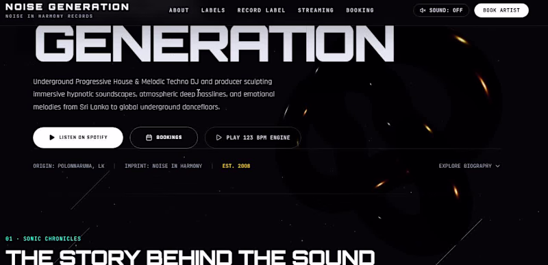Cover image for Interactive 3D Soundwave & Studio Hero Experience 