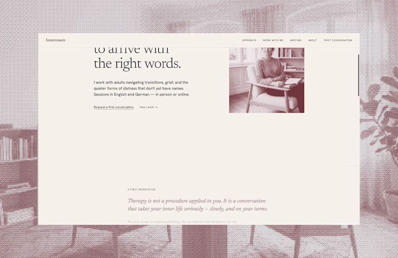 Cover image for Innenraum — Framer template for