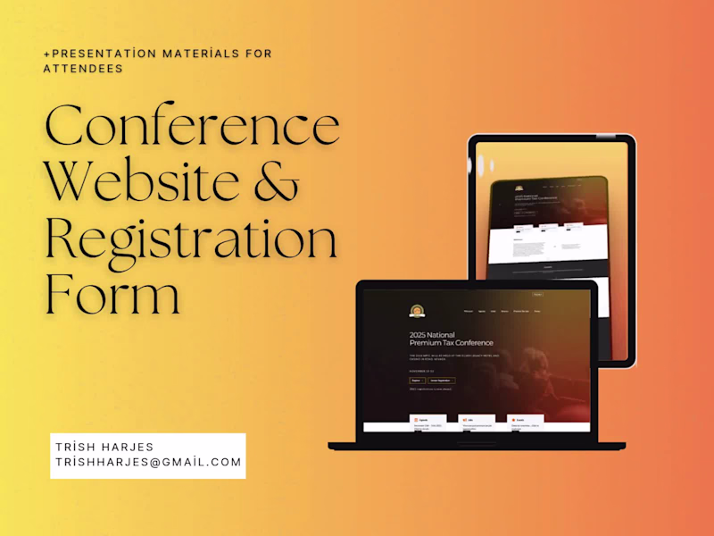 Cover image for Conference Website & Registration Form