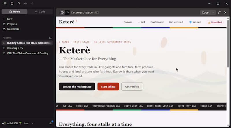 Cover image for KETERE online marketplaceThis is an