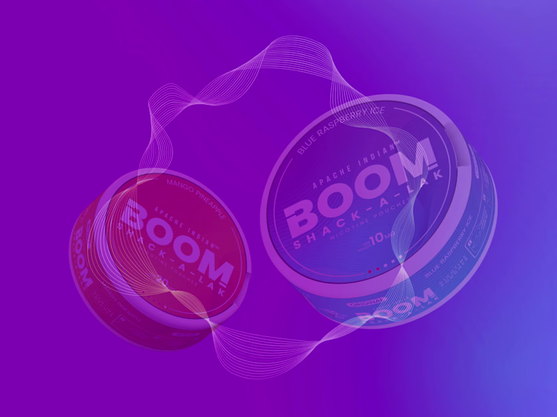 Cover image for BOOM Nicotine Pouches — Full Brand Identity
