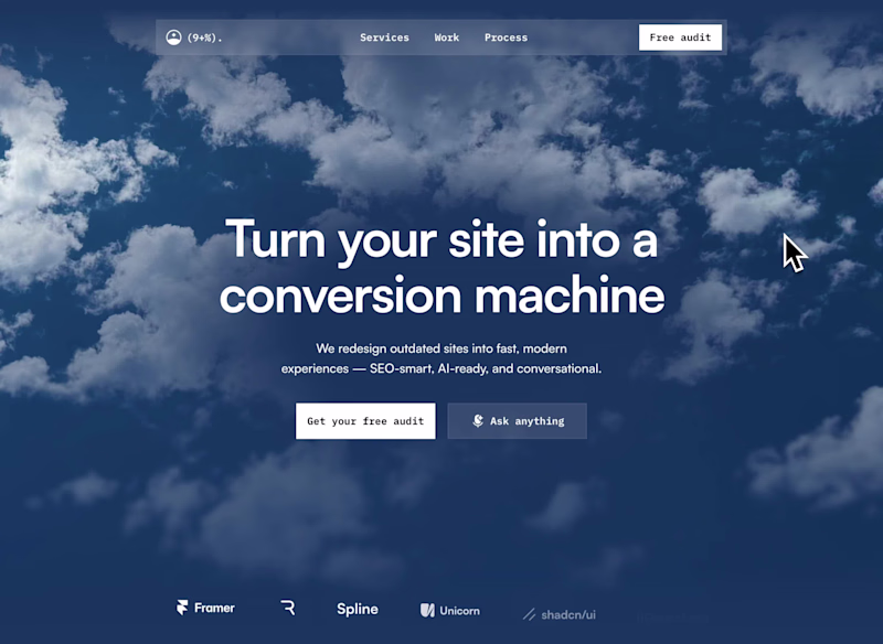 Cover image for Quick progress update: Framer + Rive is the only stack we’ve...