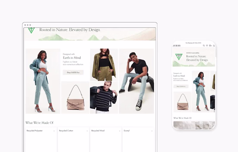 Cover image for GUESS Sustainability Page