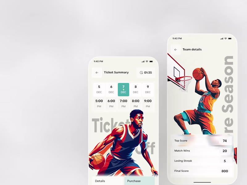 Cover image for Sports Ticket Booking & Team