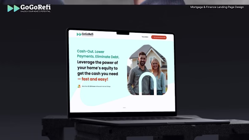 Cover image for Rebel IQ - Home Re-financing Landing Page