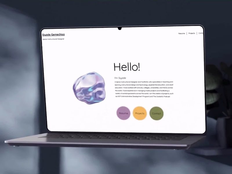 Cover image for Online Resume & Portfolio – Siyade Gemechisa