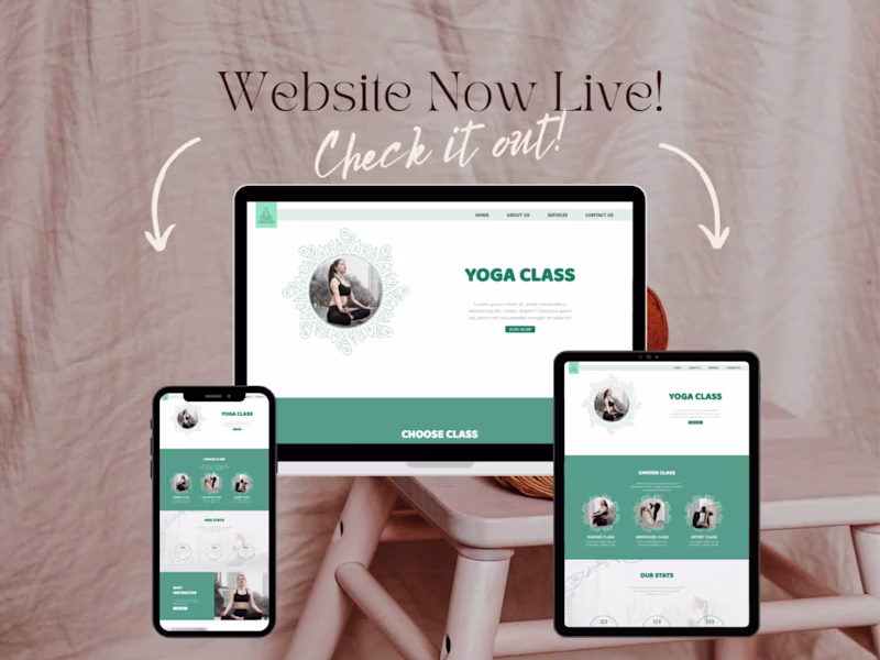 Cover image for Yoga Studio Website Design