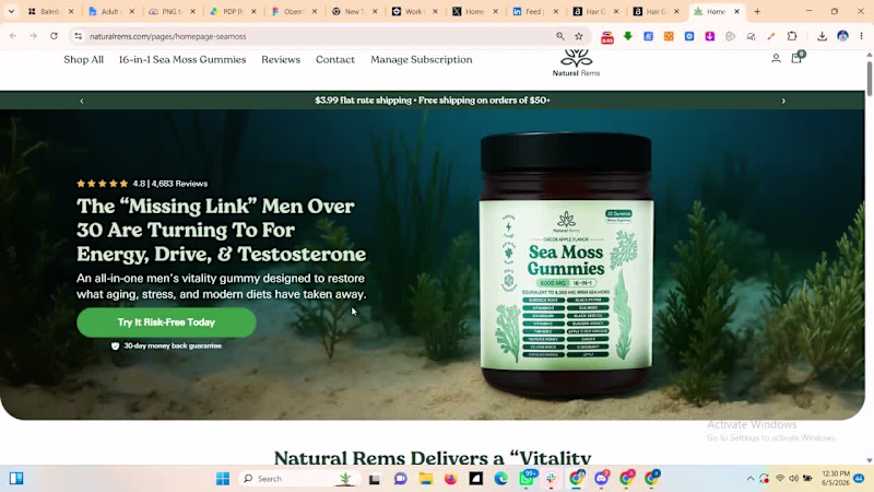 Cover image for Nature Rem Homepage is one