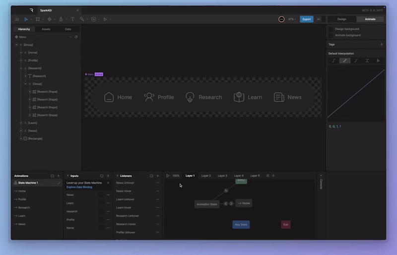 Cover image for What happens when menu icons move just a bit? Animated this ...