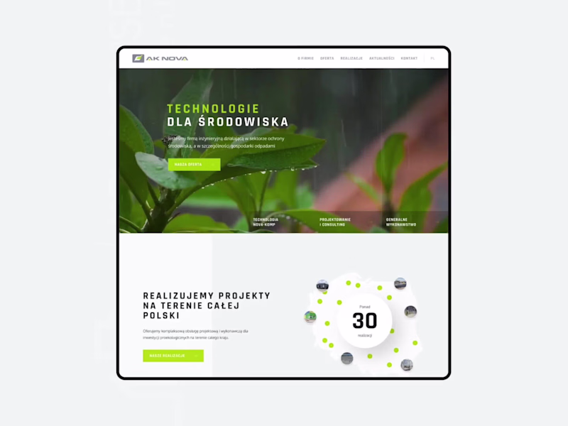 Cover image for Webflow website for waste management technology