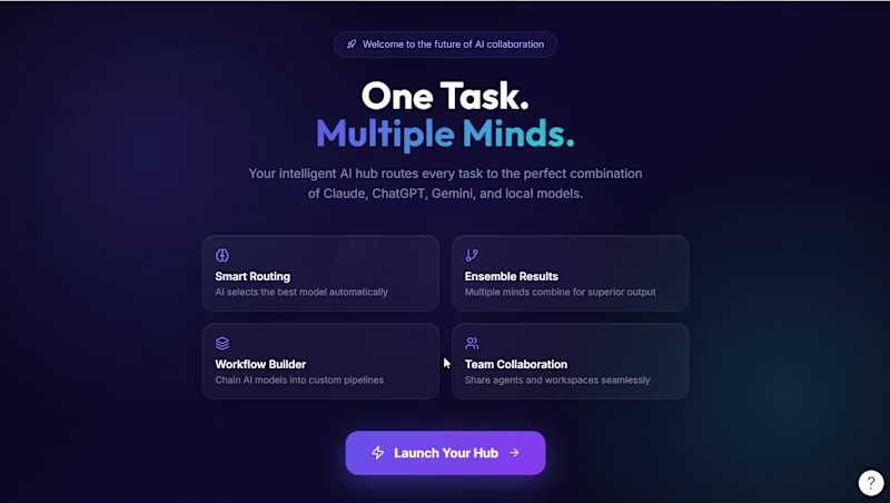 Cover image for Multi-AI Agent Hub – Problem