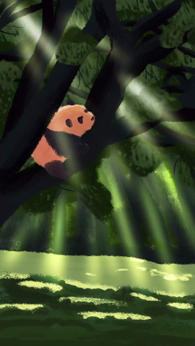 Cover image for Hnadmade cute scene with panda