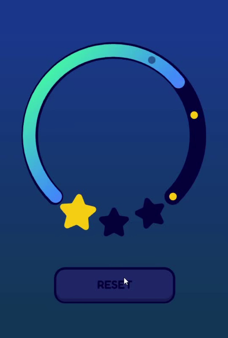 Cover image for Duolingo Three Star Completion Animation made in #rive