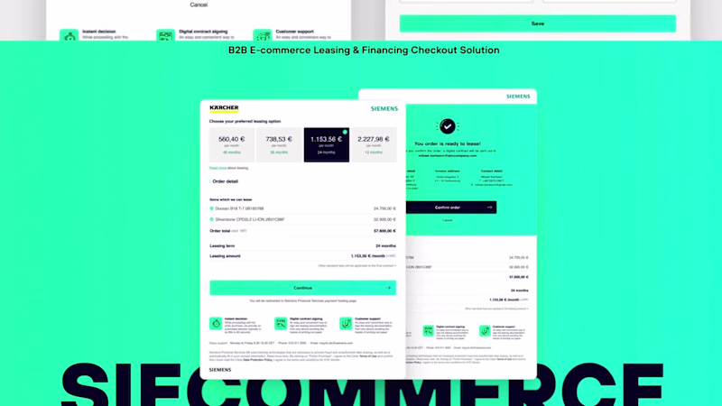 Cover image for SieCommerce by Siemens Financial Services