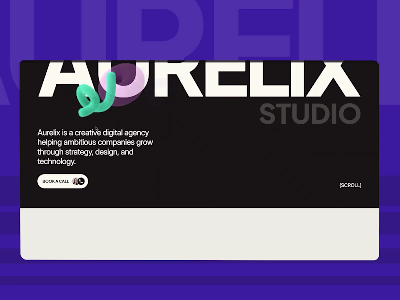 Cover image for Aurelix - Agency Website Concept