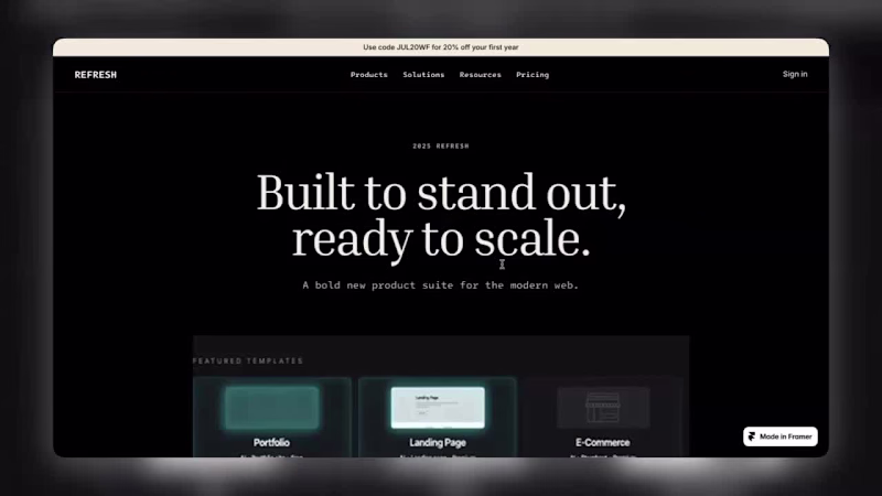 Cover image for Built to stand out, ready